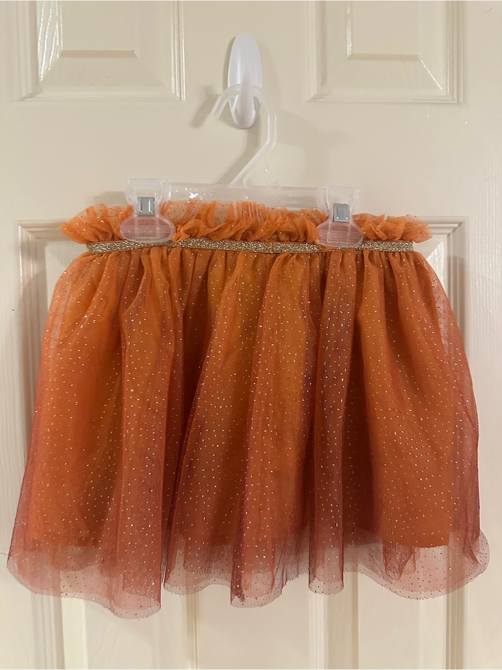 Sparkle Tulle Skirt in Orange